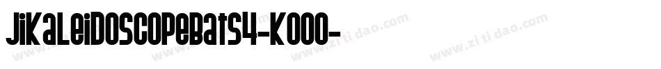 JiKaleidoscopeBats4-K00o字体转换