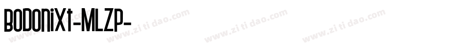 Bodonixt-MLZp字体转换