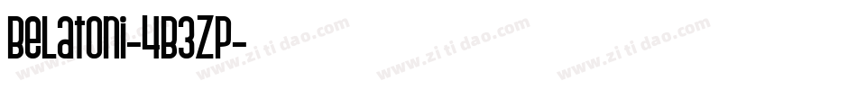 Belatoni-4B3Zp字体转换