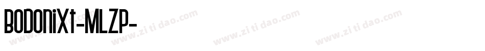 Bodonixt-MLZp字体转换