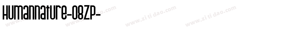 Humannature-08ZP字体转换