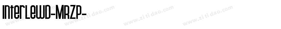 Interlewd-MRZp字体转换