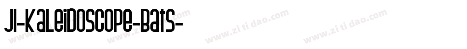 JI-Kaleidoscope-Bats字体转换