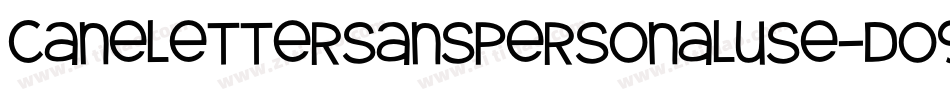 Canelettersanspersonaluse-Do9d字体转换