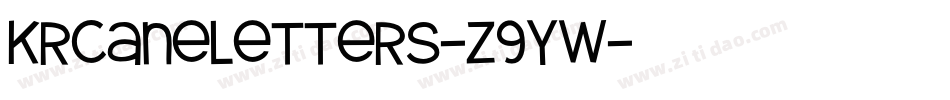 KrCaneLetters-z9Yw字体转换