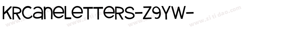 KrCaneLetters-z9Yw字体转换