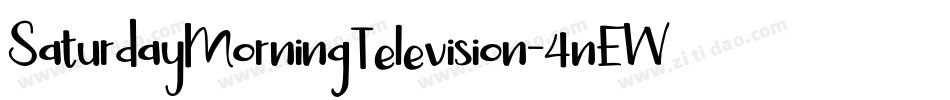 SaturdayMorningTelevision-4nEW字体转换