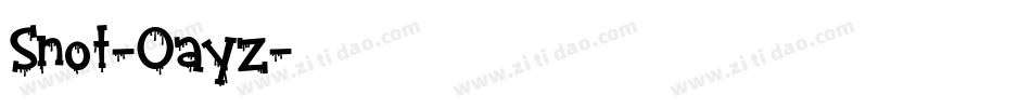 Snot-0ayz字体转换