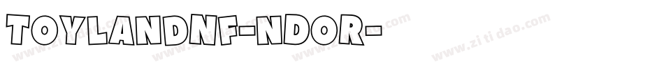 ToylandNf-nDoR字体转换