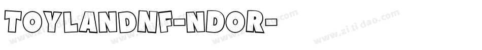ToylandNf-nDoR字体转换