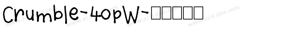 Crumble-4opW字体转换