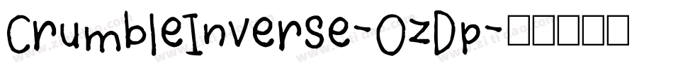 CrumbleInverse-OzDp字体转换
