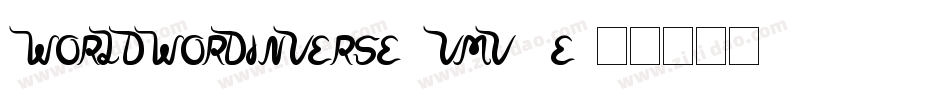 WorldWordInverse-vmv5E字体转换