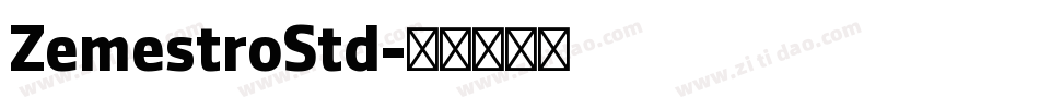 ZemestroStd字体转换