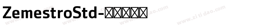 ZemestroStd字体转换