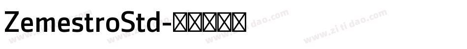 ZemestroStd字体转换