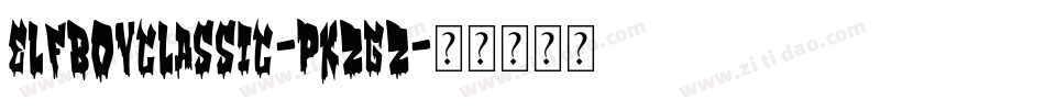 Elfboyclassic-PKZgZ字体转换
