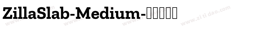 ZillaSlab-Medium字体转换