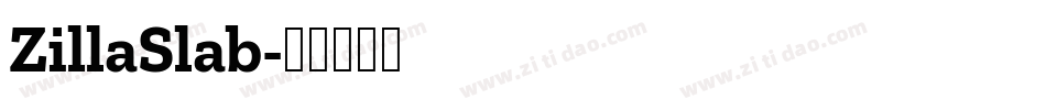 ZillaSlab字体转换
