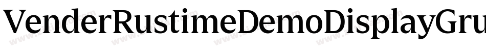 VenderRustimeDemoDisplayGrunge-6YyB1字体转换