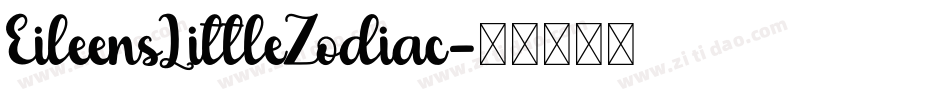 EileensLittleZodiac字体转换