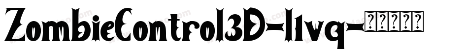ZombieControl3D-l1vq字体转换