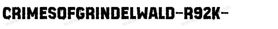 CrimesOfGrindelwald-r92K字体转换