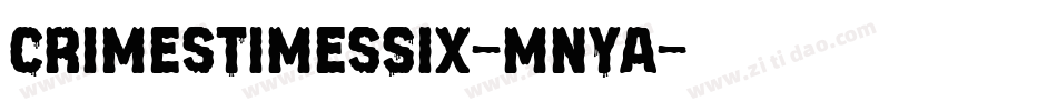 CrimesTimesSix-mnYa字体转换