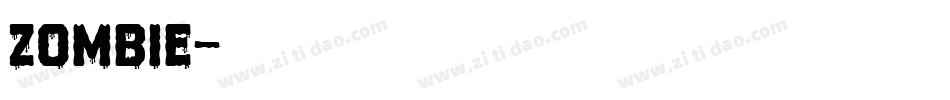 ZOMBIE字体转换