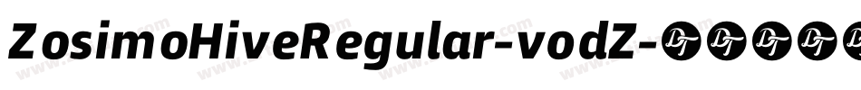 ZosimoHiveRegular-v0dZ字体转换