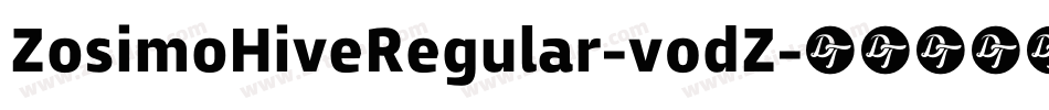 ZosimoHiveRegular-v0dZ字体转换