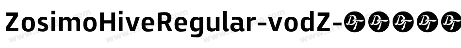 ZosimoHiveRegular-v0dZ字体转换