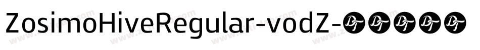 ZosimoHiveRegular-v0dZ字体转换