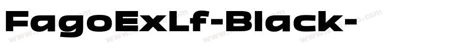 FagoExLf-Black字体转换