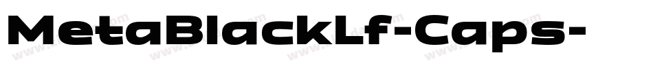 MetaBlackLf-Caps字体转换