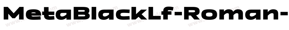 MetaBlackLf-Roman字体转换