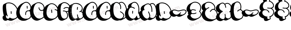 DecoFreehand-3zXL字体转换