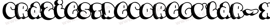 CraziestDecoRegular-X9na字体转换