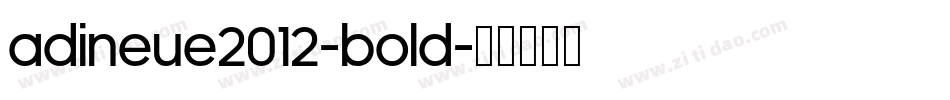 adiNeue2012-Bold字体转换