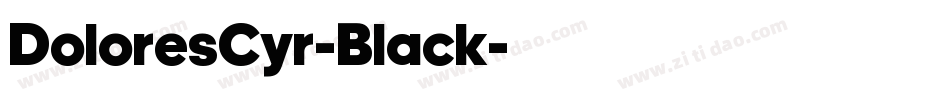 DoloresCyr-Black字体转换