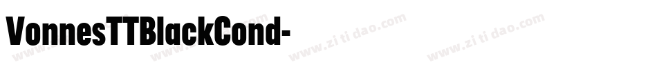 VonnesTTBlackCond字体转换