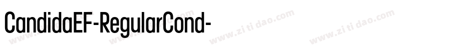 CandidaEF-RegularCond字体转换 CandidaEF-RegularCond字体转换
