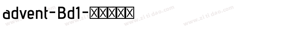 advent-Bd1字体转换