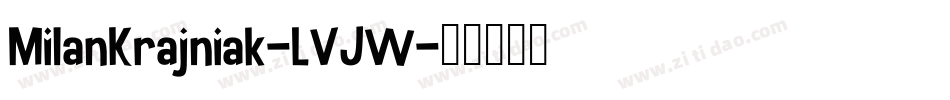 MilanKrajniak-LVJW字体转换