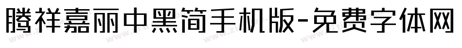 腾祥嘉丽中黑简手机版字体转换