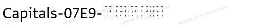Capitals-07E9字体转换