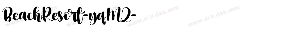 BeachResort-yqM2字体转换