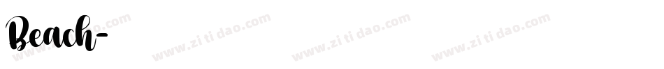 Beach字体转换