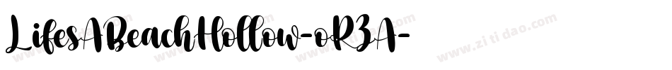 LifesABeachHollow-oRZA字体转换