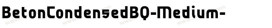 BetonCondensedBQ-Medium字体转换